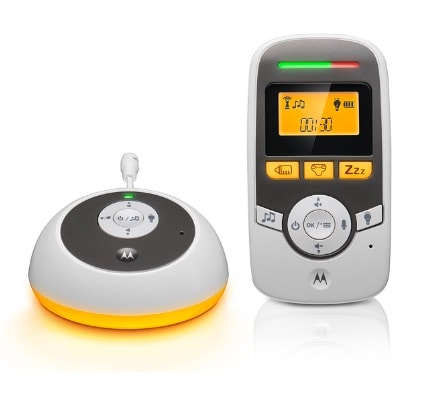 Motorola MBP161 - Vigilabebés audio con pantalla de 1.5" y temporizador cuidado del bebé