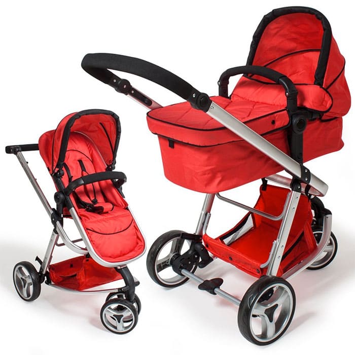 modelo TecTake, un carrito de bebé 3 en 1 convertible  y disponible en varios colores.