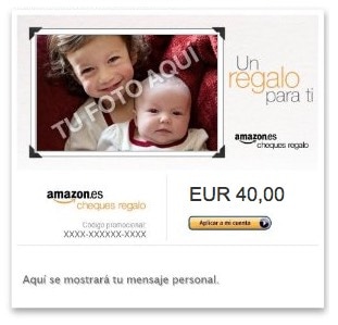 Cheque regalo Amazon