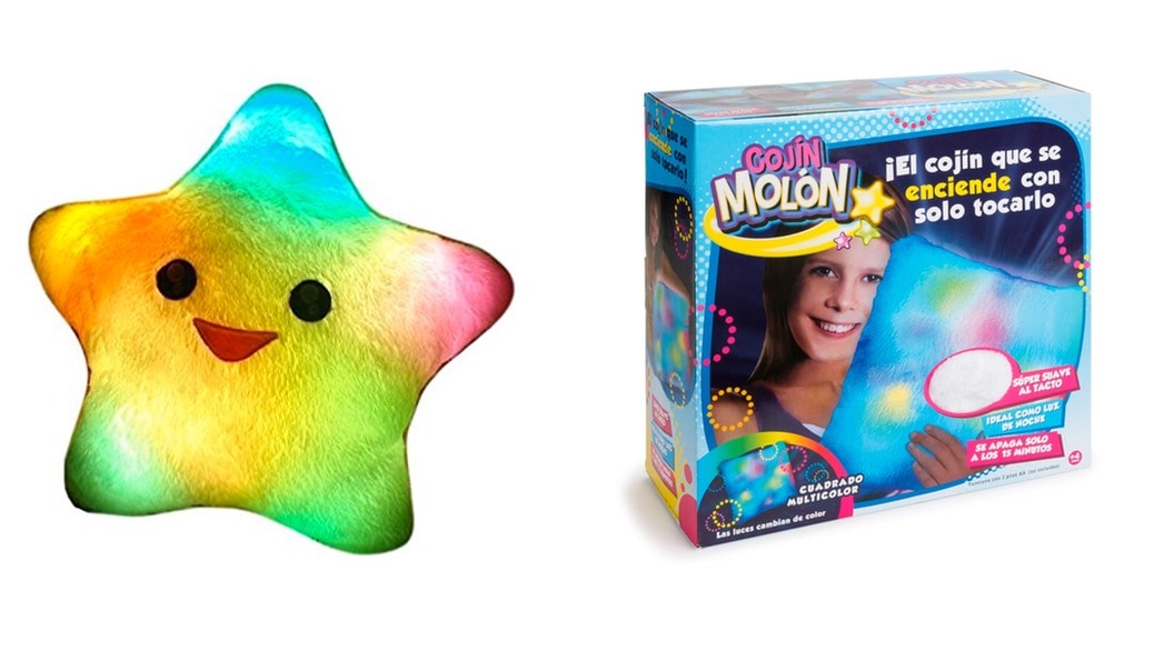 Cojín Molón vs Estrella Almohada Luminosa: cuál es el mejor juguete luminoso para niños