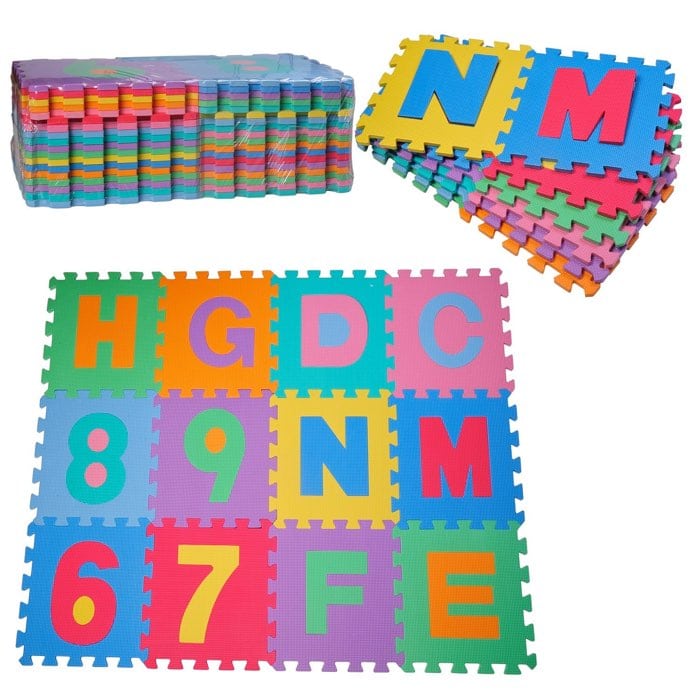 Alfombra puzzle con el alfabeto de goma Espuma