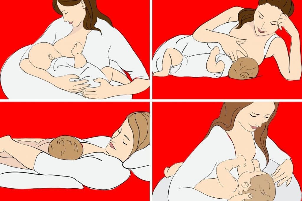 lactancia bebe: posiciones