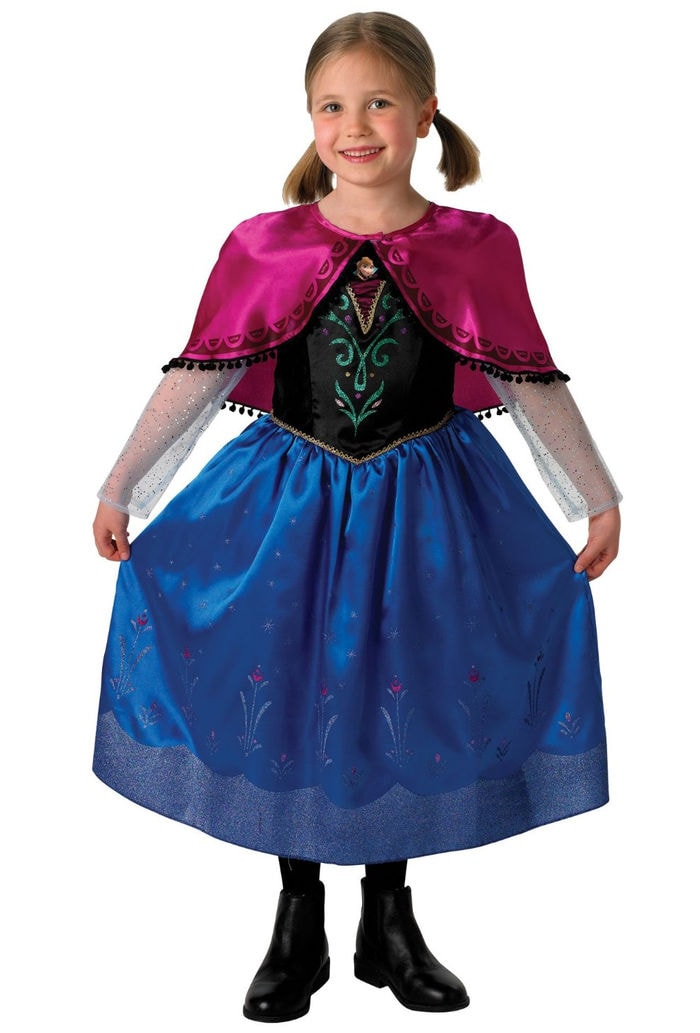 Disney Frozen - Disfraz de Anna para niña (talla S) 3-4 Años