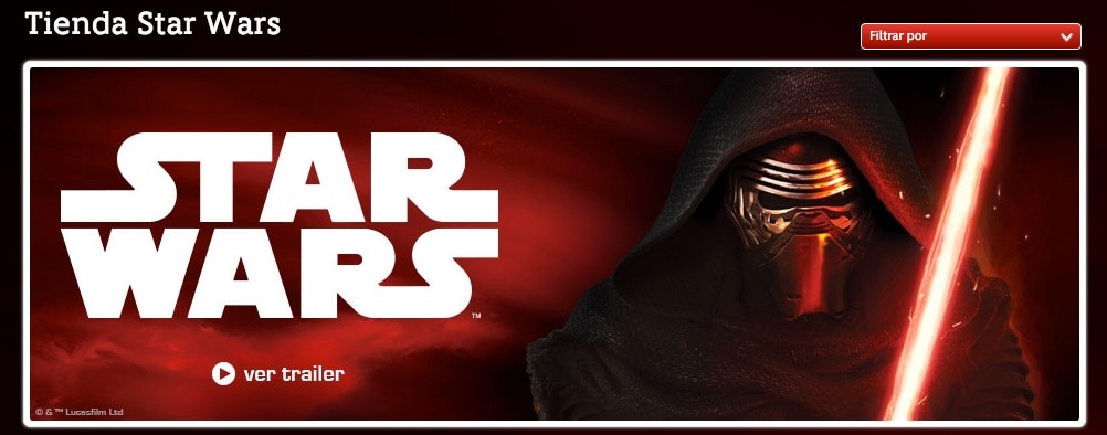 ¿Existe una tienda de Star Wars en España dónde poder comprar los productos de la nueva película?