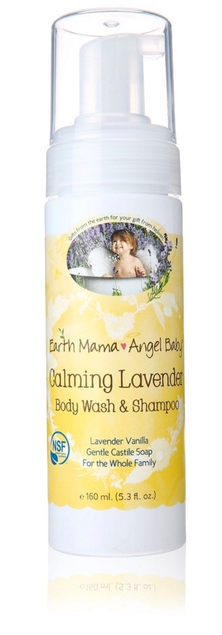 Earth Mama Angel Baby - Champú y gel de baño infantil con efecto calmante