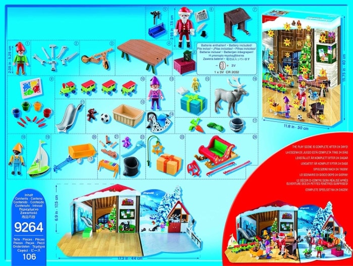 Playmobil Calendario de Adviento-9264 Taller de Navidad, (9264)