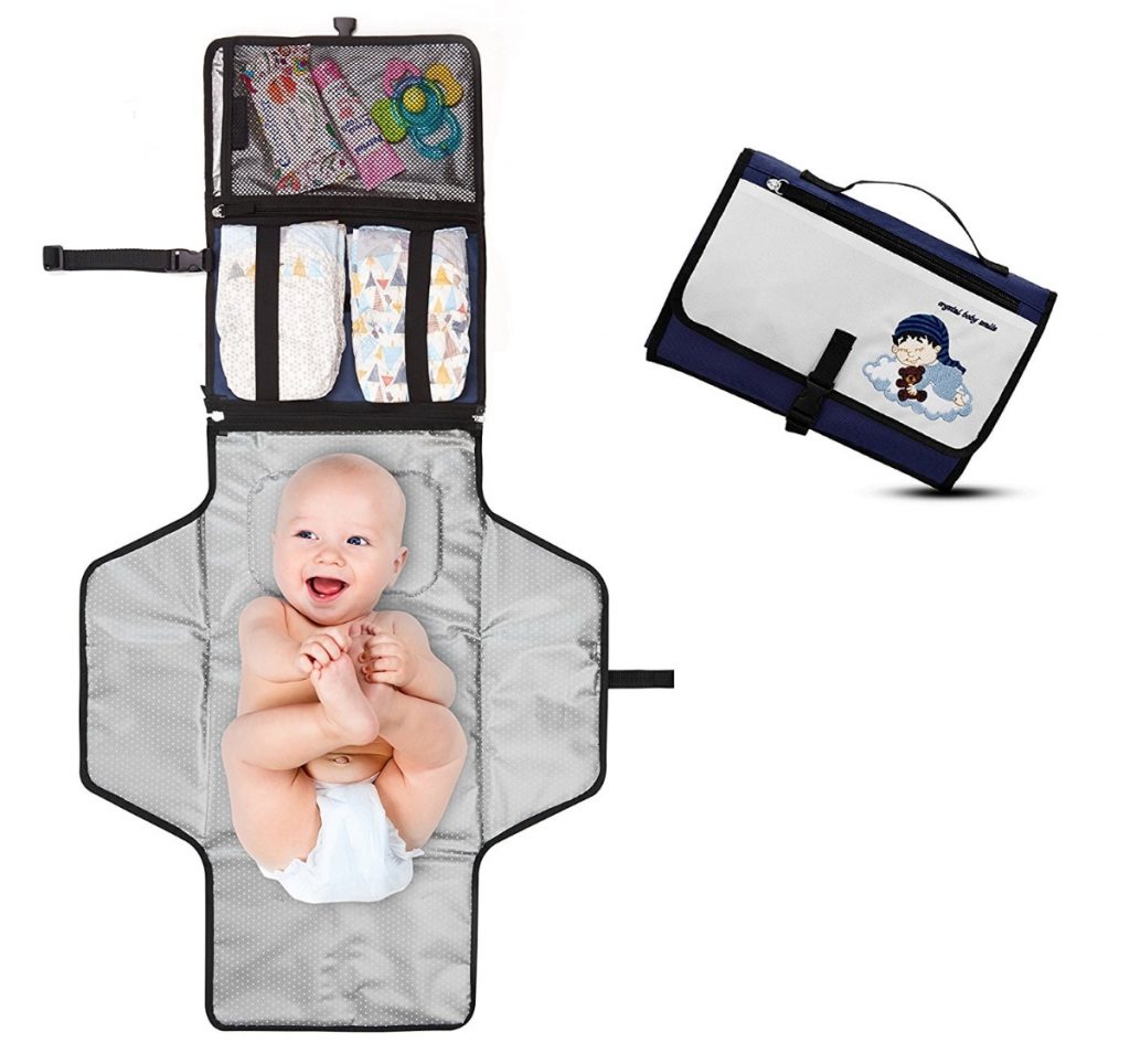 Cambiador Portátil de Pañales para Bebé - Kit Cambiador de Viaje de Crystal Baby Smile 