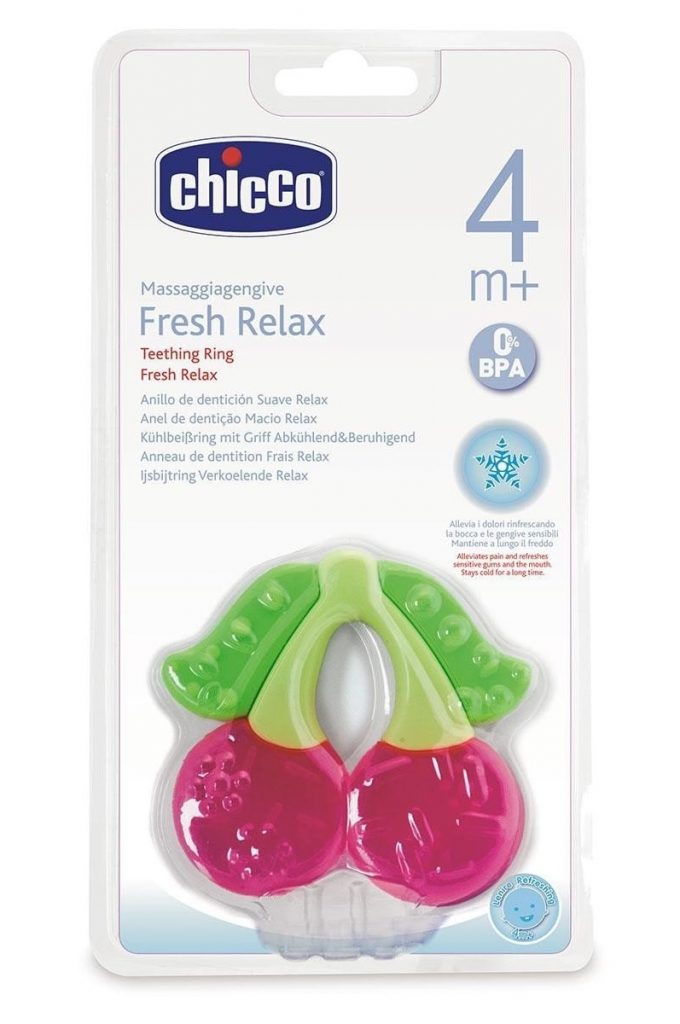 Chicco Fresh Relax - Mordedor de dentición, diseño cereza