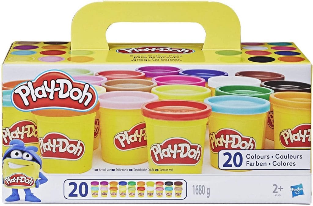 Play-Doh, color surtido, Pack de 20 Botes de plastilina