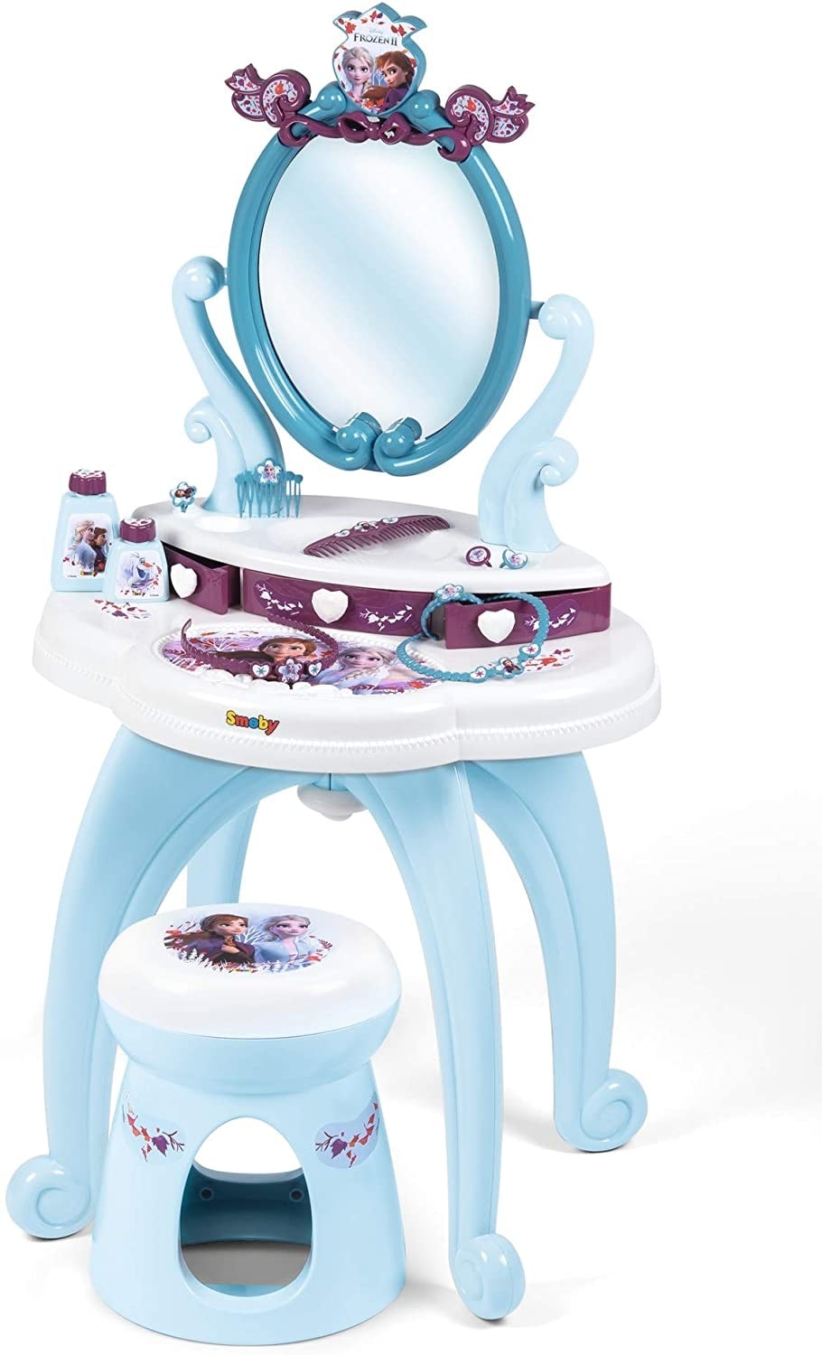 Tocador Disney Frozen reina de hielo armario de espejo taburete juguetes B-Ware