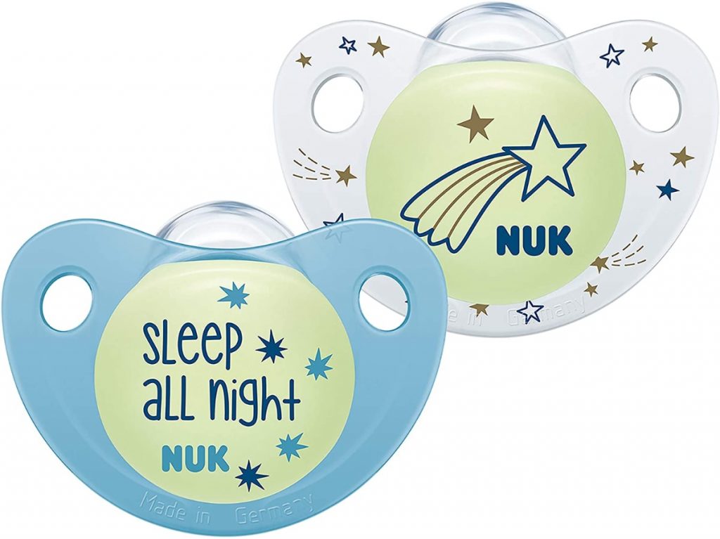 Nuk Trendline Night & Day - Chupete con efecto de luz azul