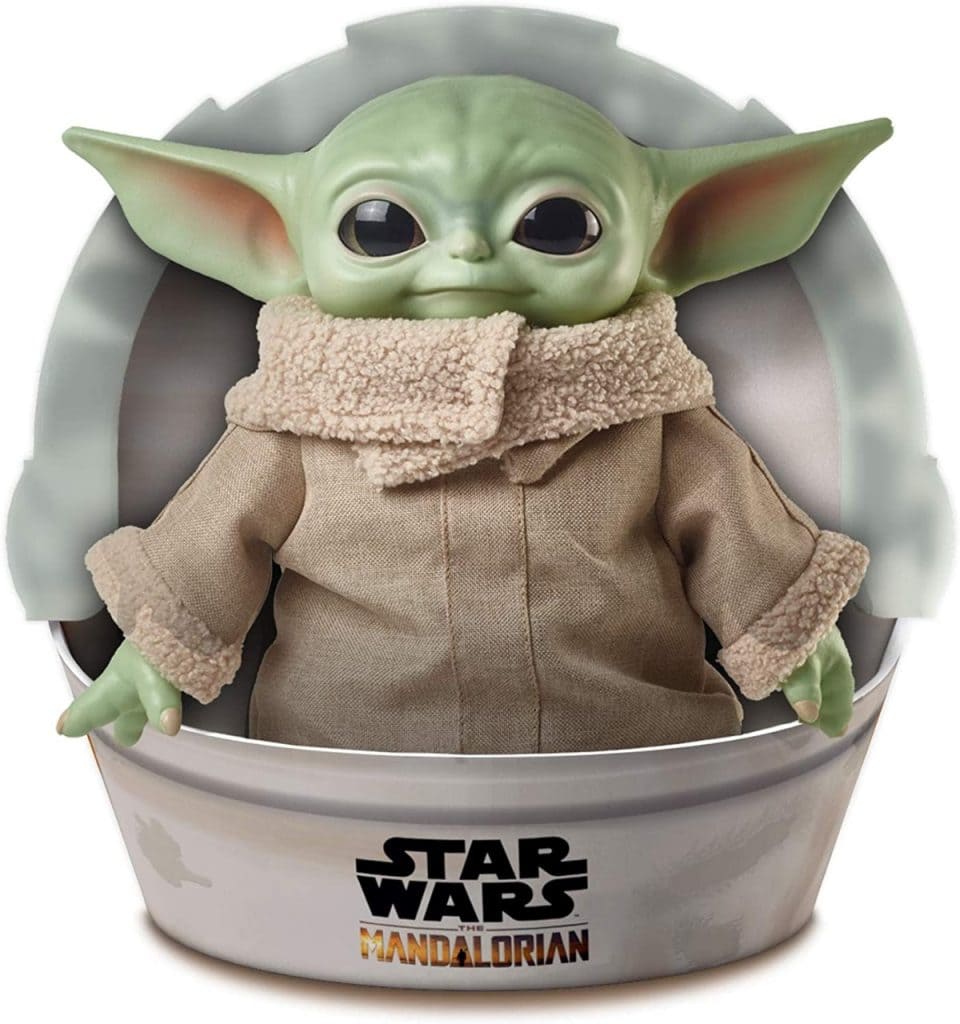 Star Wars Baby Yoda - El niño de la serie The Mandalorian: figura peluche de 28 cm