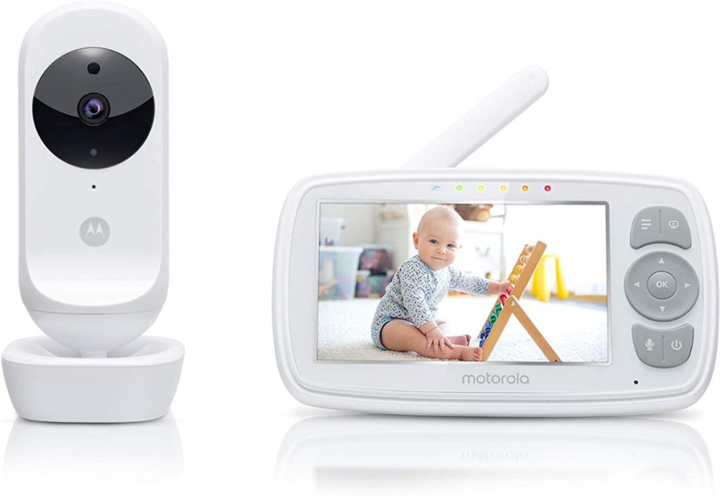 Motorola Baby Ease 34 - Vigilabebés con cámara de video con pantalla HD de 4.3 pulgadas