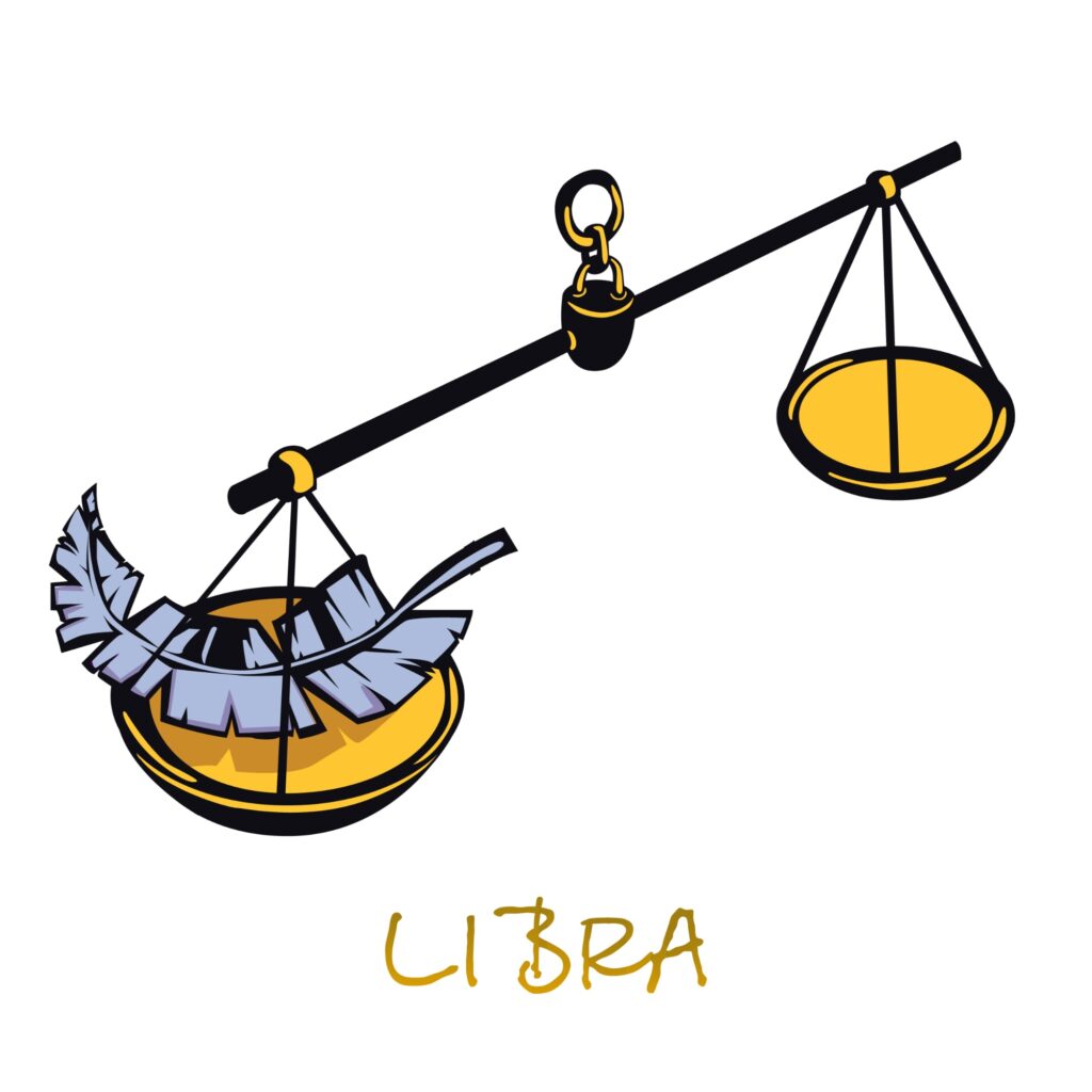 Dibujo de Libra (signos zodiaco)