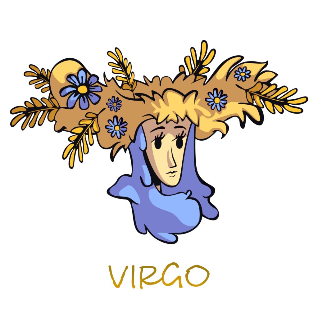 Dibujo de Virgo (signos zodiaco)