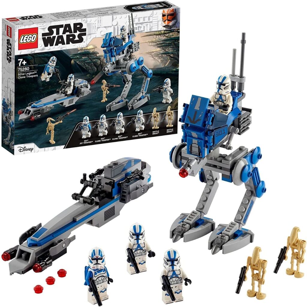 LEGO 75280 Star Wars Soldados Clon de la Legión 501 con caminante AT-RT