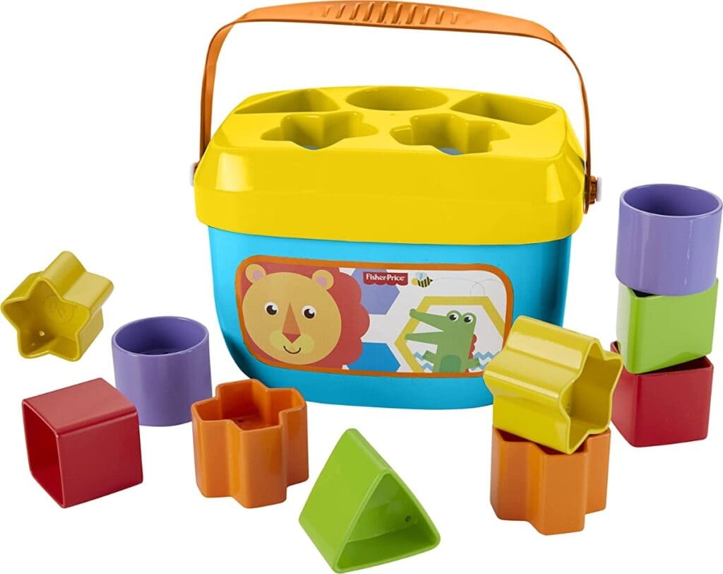 Fisher-Price - Bloques infantiles, con cubo transportable