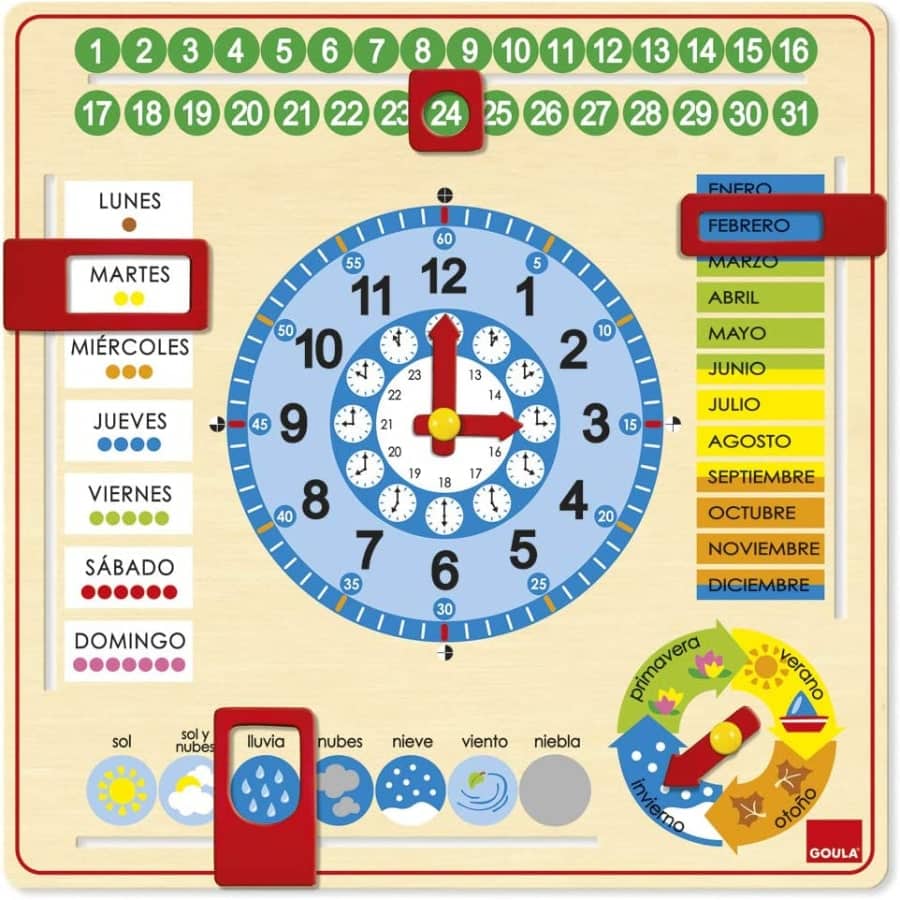 Goula - Reloj y calendario